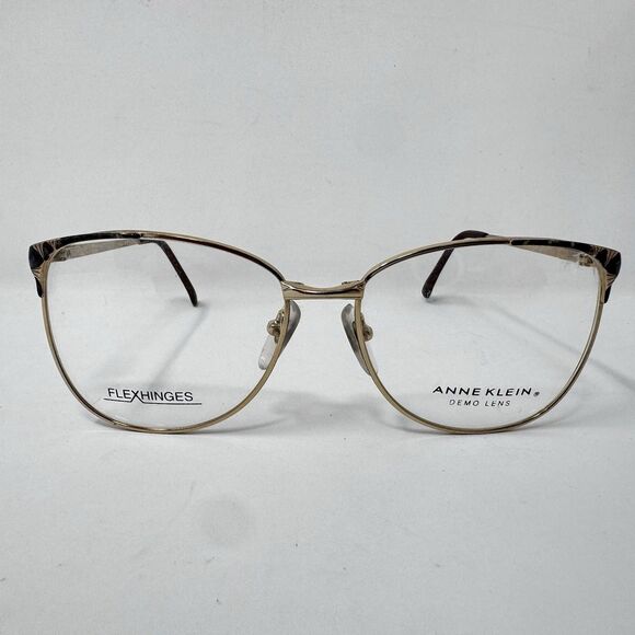 Anne Klein Accessories - Vintage Anne Klein AK23 022 Gold Brown Eyeglass Frames 56-16-135 Made Japan